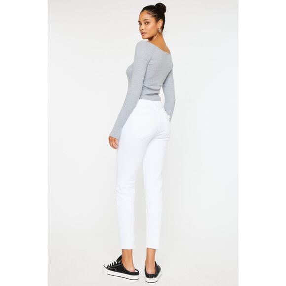 Kan Can Mid Rise Ankle Skinny Jeans - KC7318WT - Size 3/25 - Picture 2 of 10